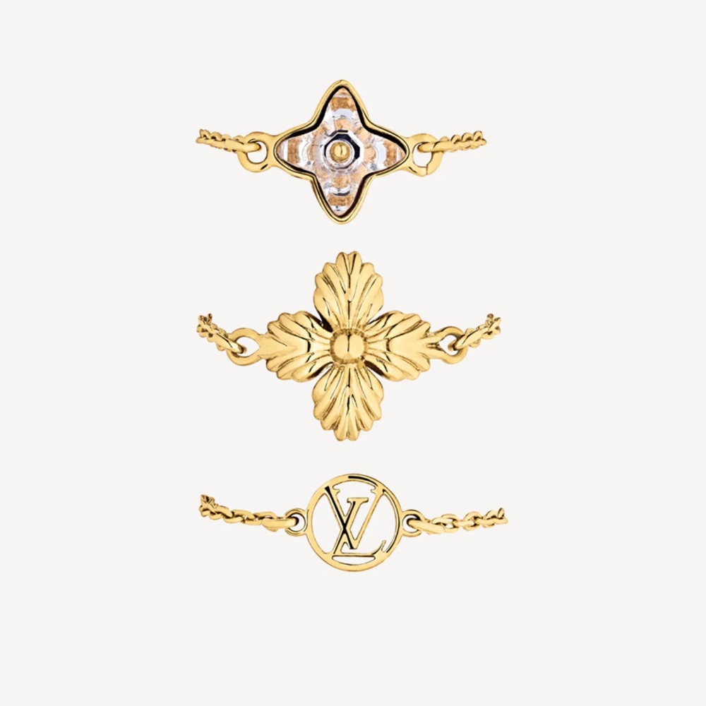Louis Vuitton blooming strass rings set